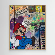 Charger l'image dans la galerie, Super Mario impression sur toile de l'œuvre originale de Vincent STREIFF