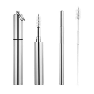 Paille télescopique en inox | Novela-Global.com